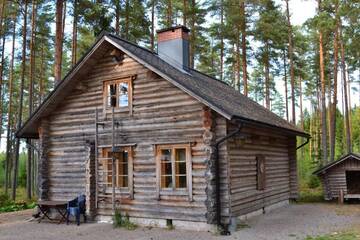 Фото номера Коттедж с сауной Дома для отпуска Forest Cottage г. Сякюля 32